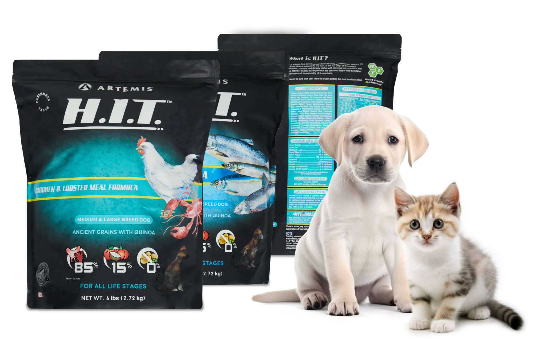Pixellent packaging design for Artemis high quality pet foods