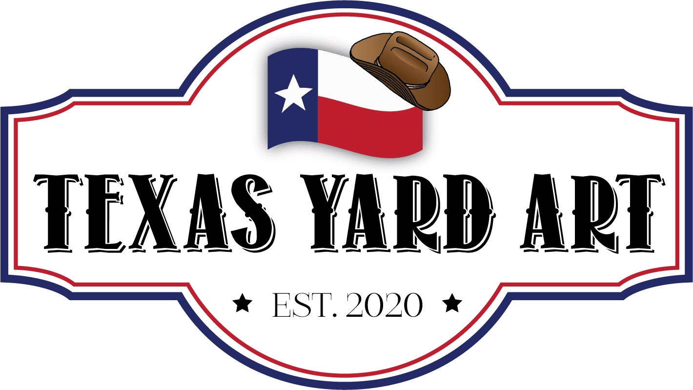 Pixellent logo design for texas yard art Logo with Color Frame